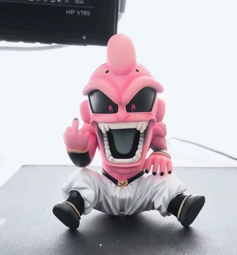 kid buu figure middle finger